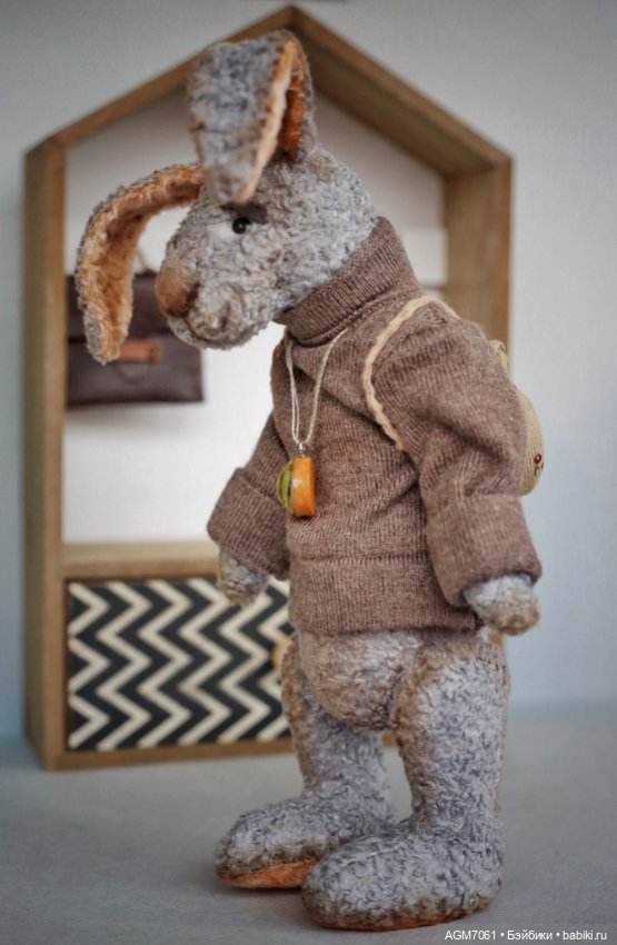 Заяц Грусняш — Авторские мишки Тедди и друзья: фото (фото 2)