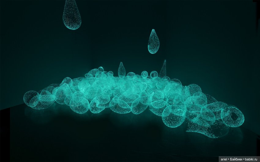 Визуализация природных явлений в стеклянных произведениях от Руи Сасаки (Rui Sasaki) (фото 9)