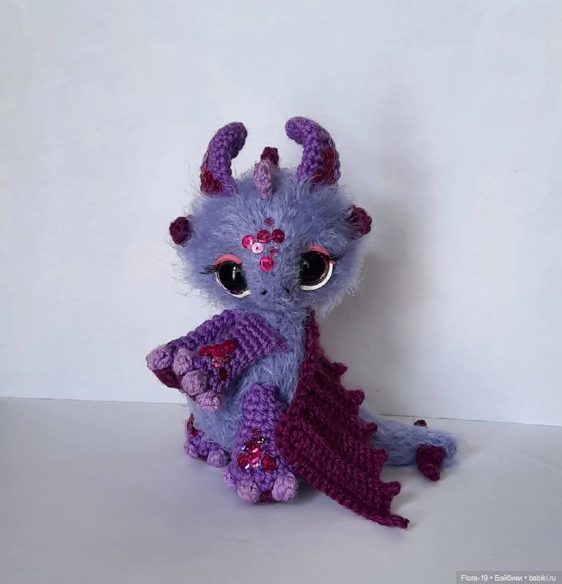 Лавандовый Дракоша — Вязаные игрушки и амигуруми: крючком (фото 2)