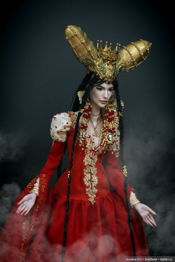 Зеркальная королева — Авторские шарнирные куклы своими руками: лепка