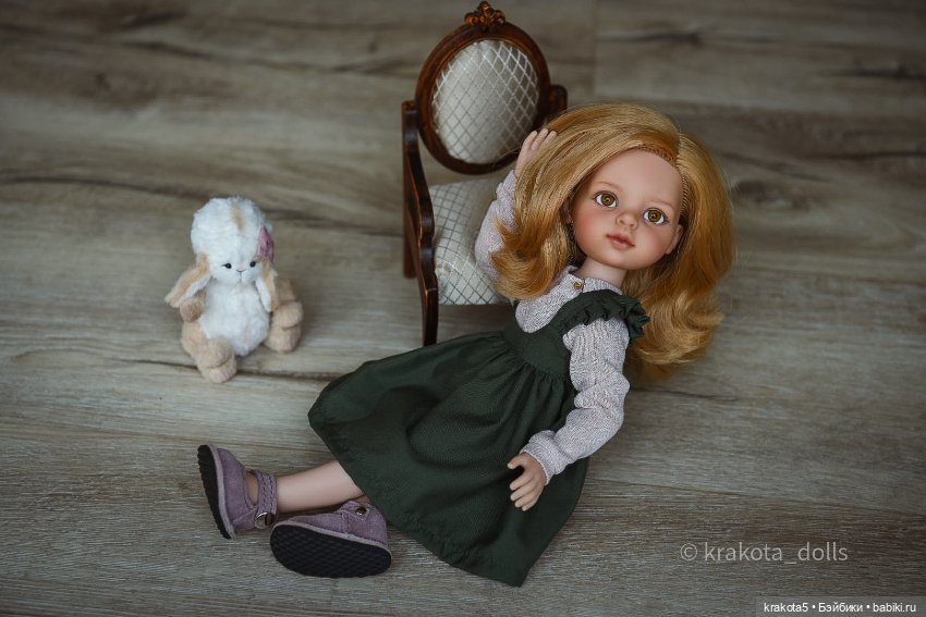 Милая девочка Даша — ООАК Paola Reina (Паола Рейна) и испанских кукол: перерисовка (фото 7)