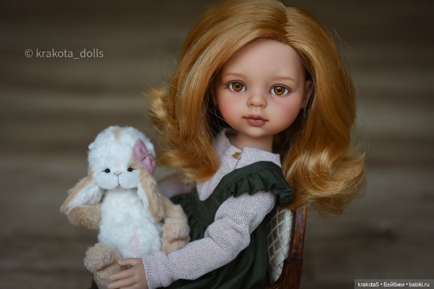 Милая девочка Даша — ООАК Paola Reina (Паола Рейна) и испанских кукол: перерисовка (фото 5)