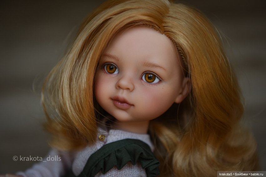 Милая девочка Даша — ООАК Paola Reina (Паола Рейна) и испанских кукол: перерисовка (фото 8)