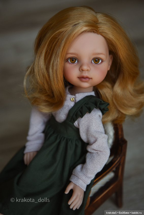 Милая девочка Даша — ООАК Paola Reina (Паола Рейна) и испанских кукол: перерисовка (фото 9)