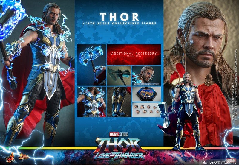 Hot Toys - две версии фигурки Тора в масштабе 1/6 по мотивам фильма «Тор: Любовь и гром» (фото 6)