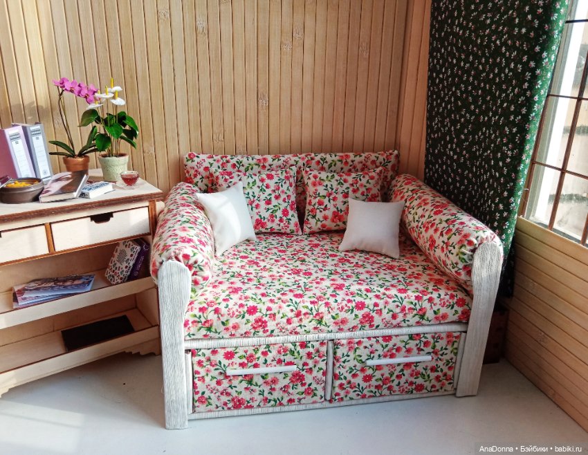 Диванчик для чтения — Кукольная мебель своими руками: МК (фото 2)