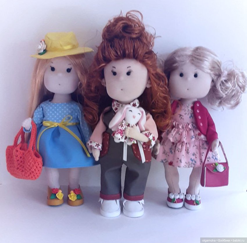 Девочки-подружки — Авторские текстильные куклы: Вальдорфские