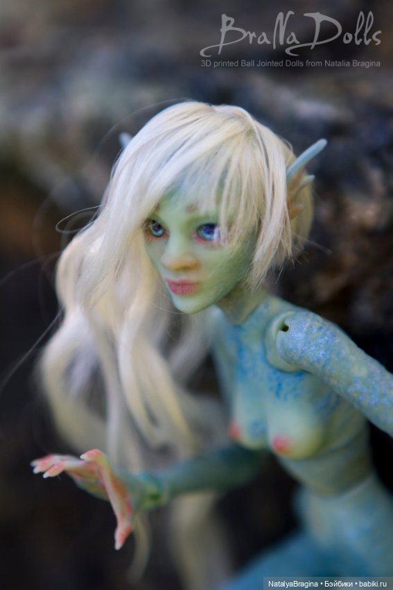 Русалка 17см — Авторские шарнирные куклы своими руками: лепка (фото 2)