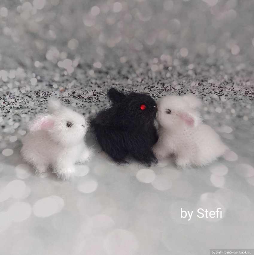 Инь и Янь. Кролики — Вязаные игрушки и амигуруми: крючком (фото 5)