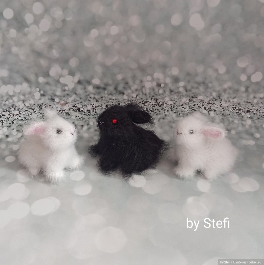 Инь и Янь. Кролики — Вязаные игрушки и амигуруми: крючком (фото 7)