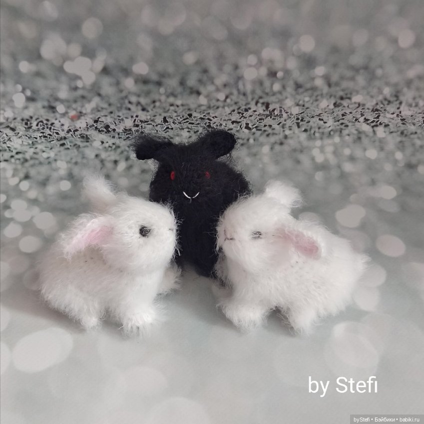 Инь и Янь. Кролики — Вязаные игрушки и амигуруми: крючком (фото 4)