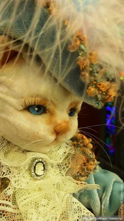 Кошки - очарование моё — Текстильные игрушки и примитивы: кофейные (фото 8)