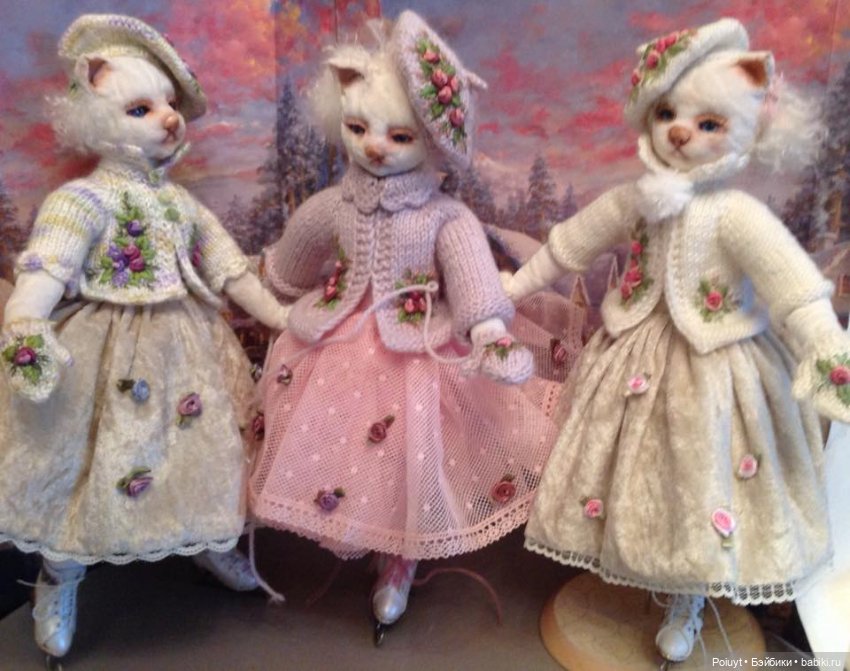 Кошки - очарование моё — Текстильные игрушки и примитивы: кофейные