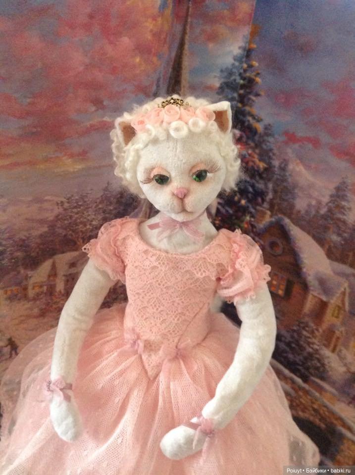 Кошки - очарование моё — Текстильные игрушки и примитивы: кофейные (фото 6)