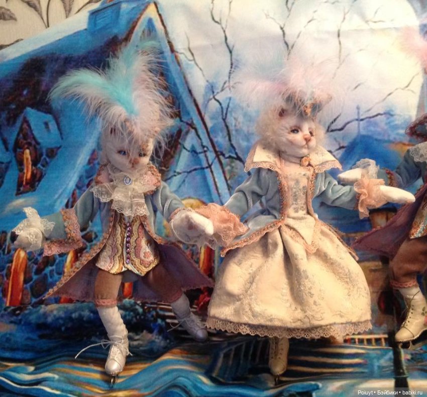 Кошки - очарование моё — Текстильные игрушки и примитивы: кофейные (фото 2)