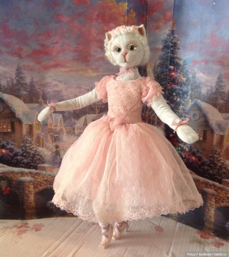 Кошки - очарование моё — Текстильные игрушки и примитивы: кофейные (фото 5)