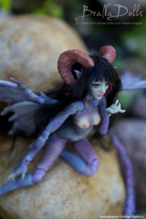 Демонесса авторская шарнирная кукла (фото 8)