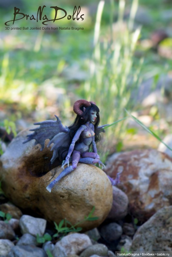 Демонесса авторская шарнирная кукла (фото 2)