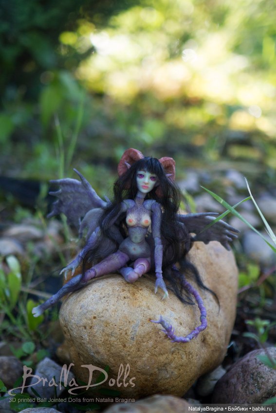 Демонесса авторская шарнирная кукла (фото 5)