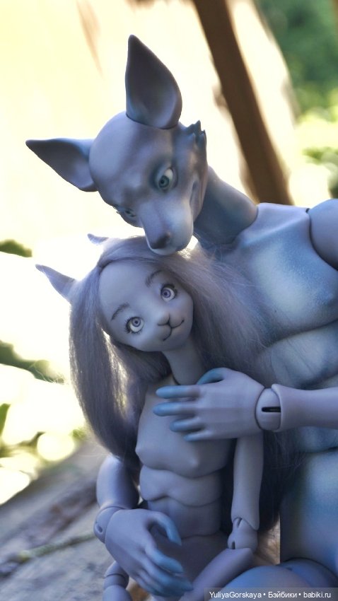 Зайка и волк Esteradolls — Гибридизация кукол BJD (БЖД): пересадка головы (фото 4)