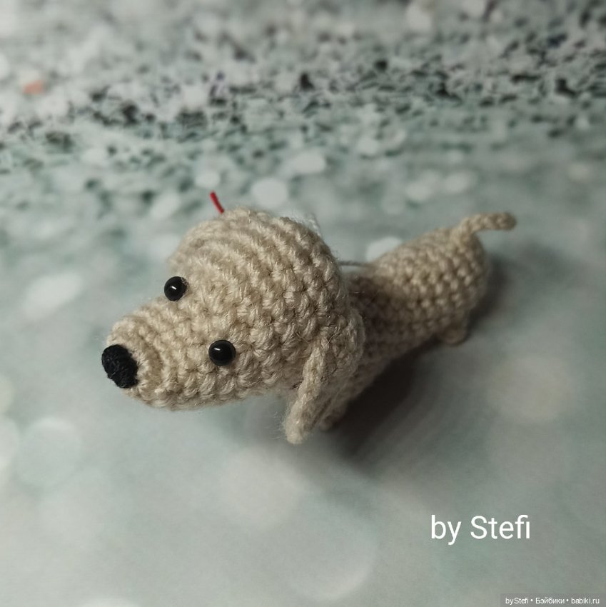 Мини-таксик — Вязаные игрушки и амигуруми: крючком (фото 8)