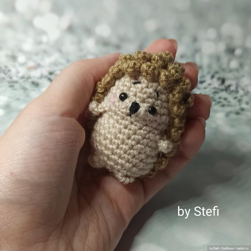 Мини-ёжик — Вязаные игрушки и амигуруми: крючком (фото 5)