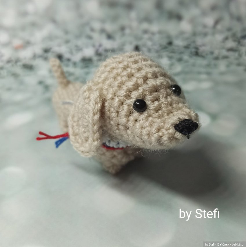 Мини-таксик — Вязаные игрушки и амигуруми: крючком (фото 3)