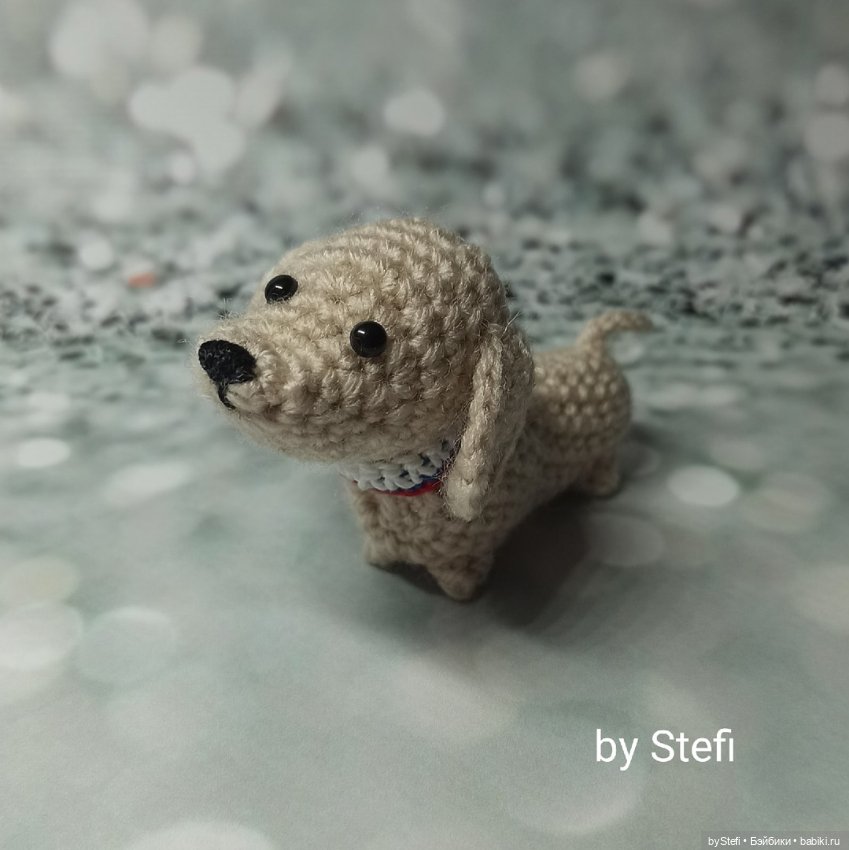 Мини-таксик — Вязаные игрушки и амигуруми: крючком (фото 7)
