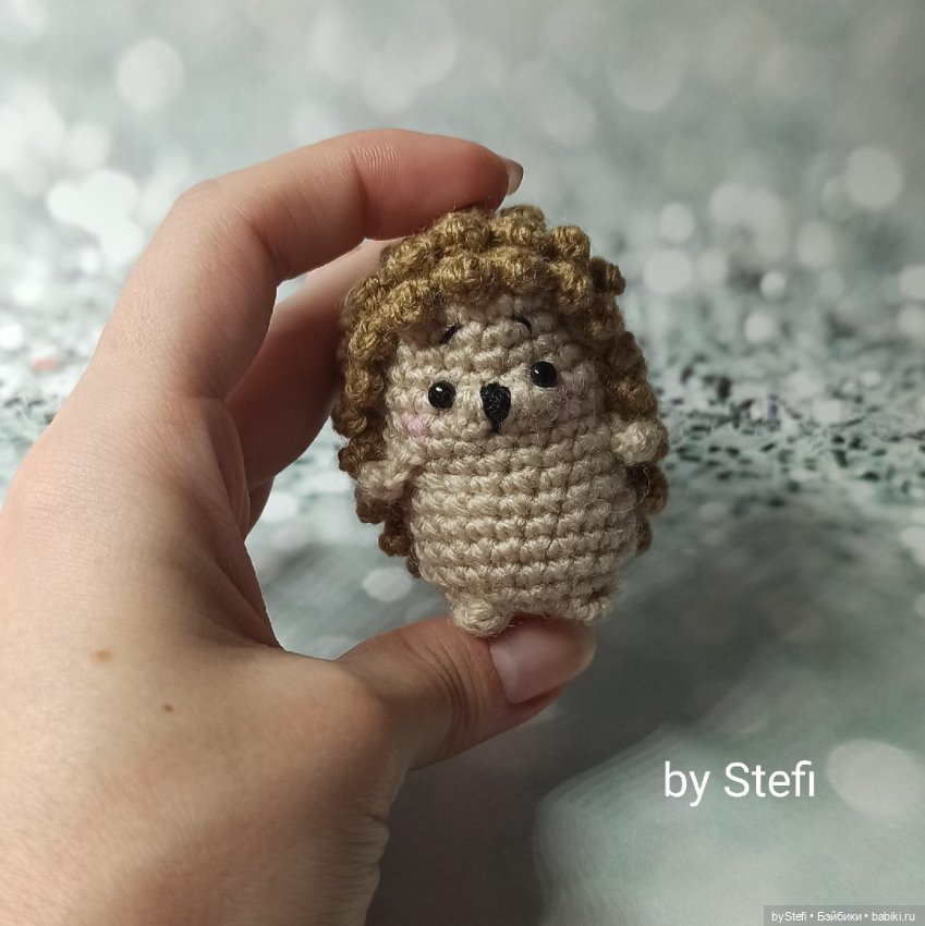 Мини-ёжик — Вязаные игрушки и амигуруми: крючком (фото 6)