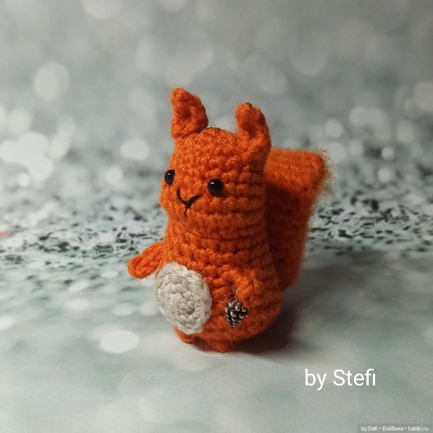 Мини-белочка — Вязаные игрушки и амигуруми: крючком (фото 2)
