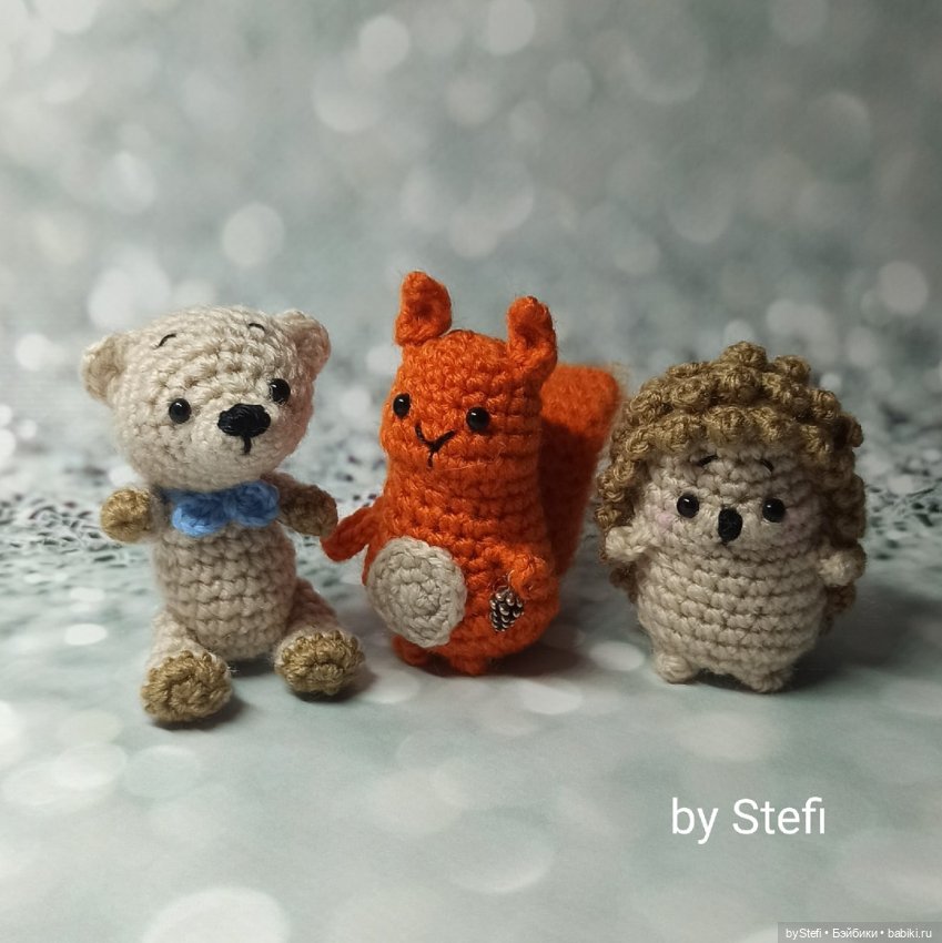 Мини-ёжик — Вязаные игрушки и амигуруми: крючком