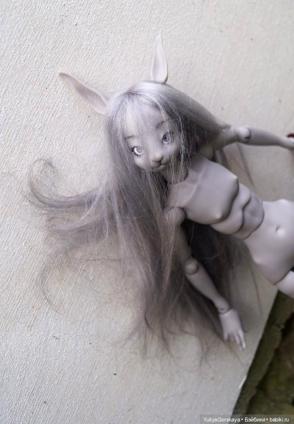 Зайка серенькая — Гибридизация кукол BJD (БЖД): пересадка головы (фото 8)