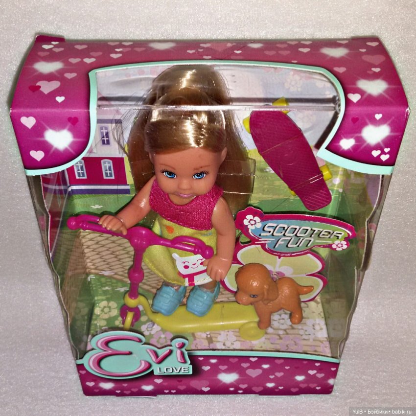 ...Еви на самокате — Куклы Simba: Еви (Evi) и Штеффи (Steffi Love)