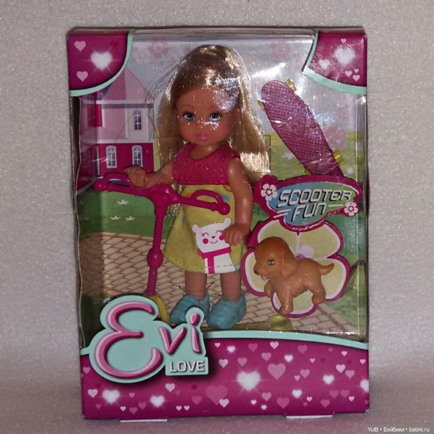 ...Еви на самокате — Куклы Simba: Еви (Evi) и Штеффи (Steffi Love)