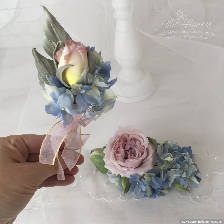 Цветочные аксессуары для Антикварных кукол (фото 8)