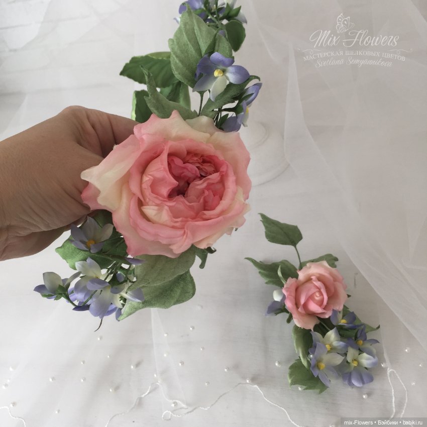 Цветочные аксессуары для Антикварных кукол