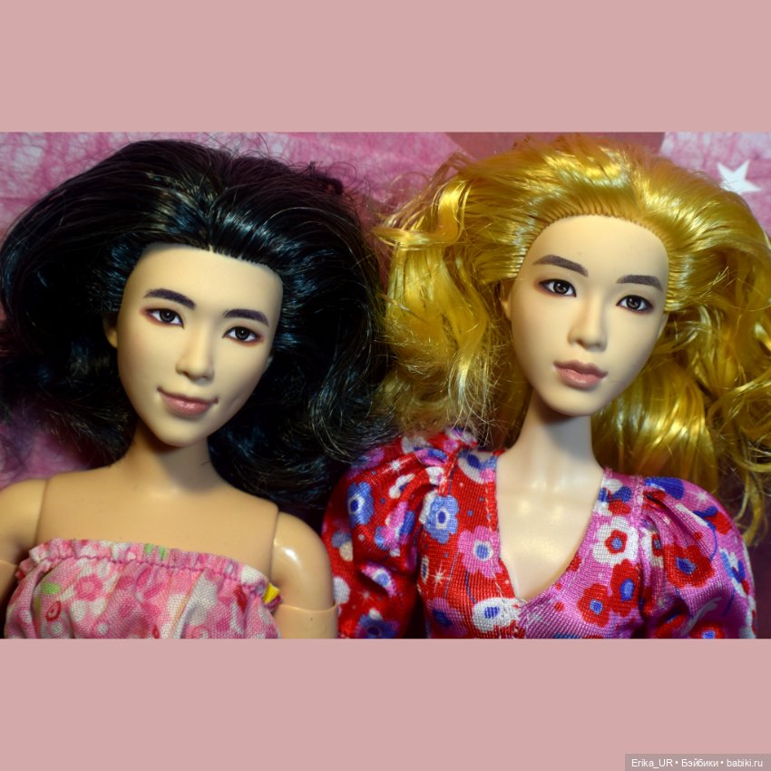 Перепись КуклоНаселения. 2 hybrid doll, head BTS Mattel