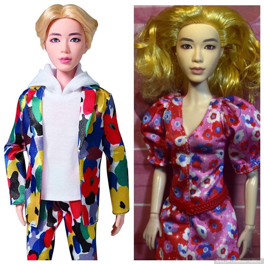 Перепись КуклоНаселения. 2 hybrid doll, head BTS Mattel