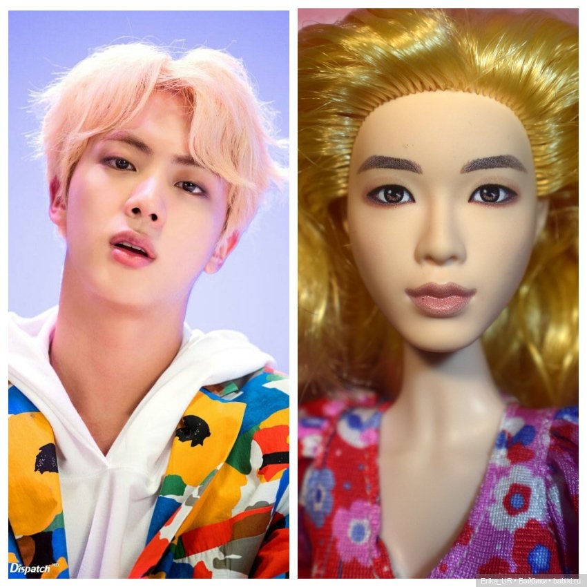 Перепись КуклоНаселения. 2 hybrid doll, head BTS Mattel