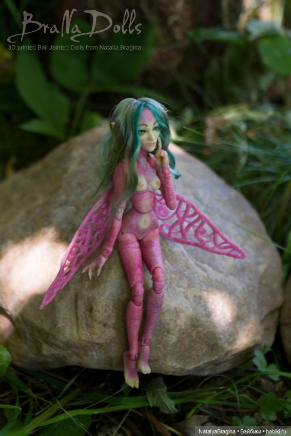Фея. Авторская шарнирная кукла. Рост 17см (фото 10)