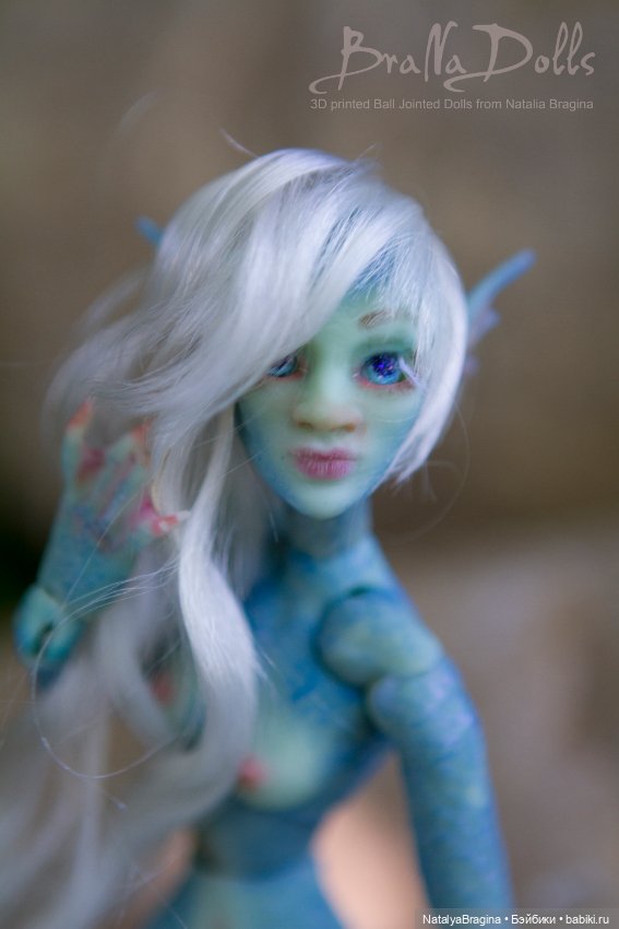 Русалка 17см — Авторские шарнирные куклы своими руками: лепка
