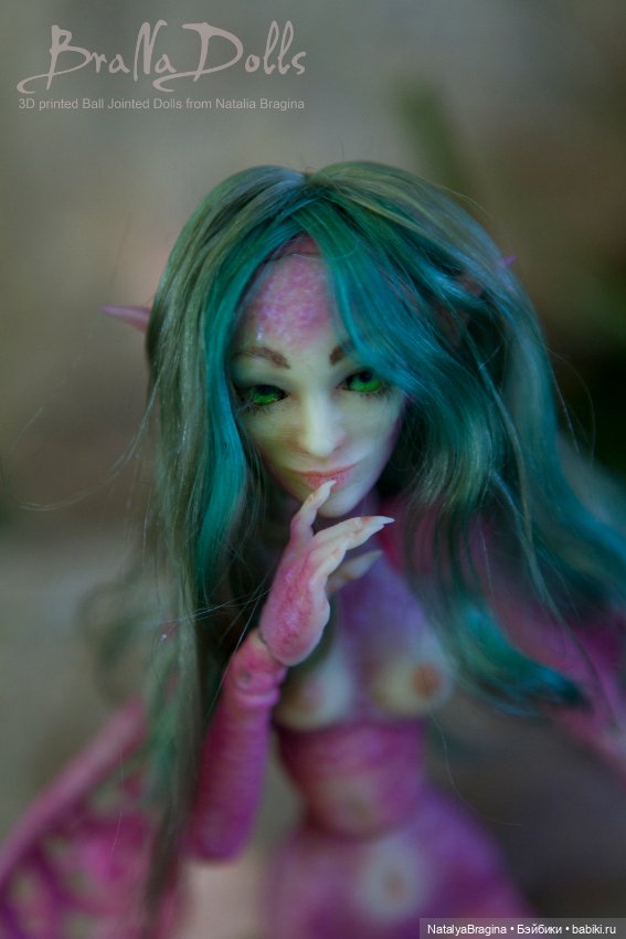 Фея. Авторская шарнирная кукла. Рост 17см (фото 4)