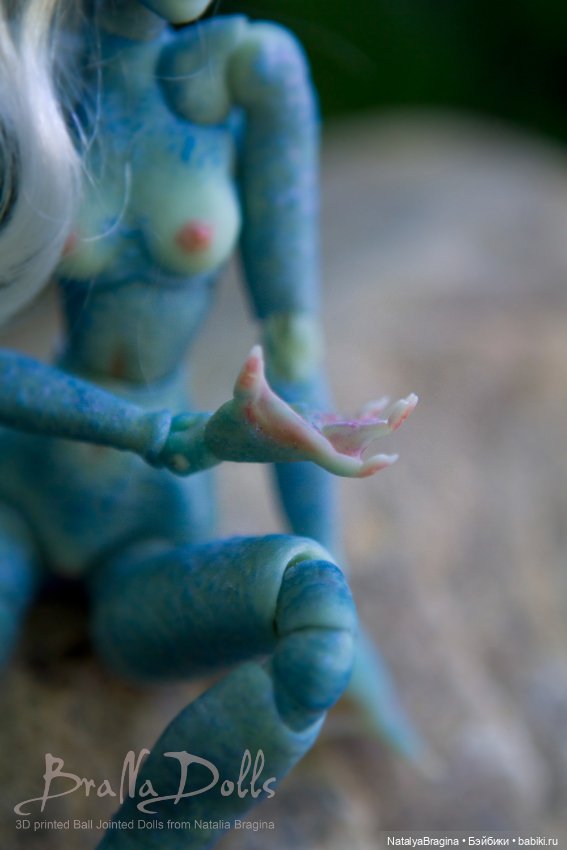 Русалка 17см — Авторские шарнирные куклы своими руками: лепка