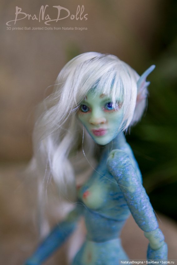 Русалка 17см — Авторские шарнирные куклы своими руками: лепка