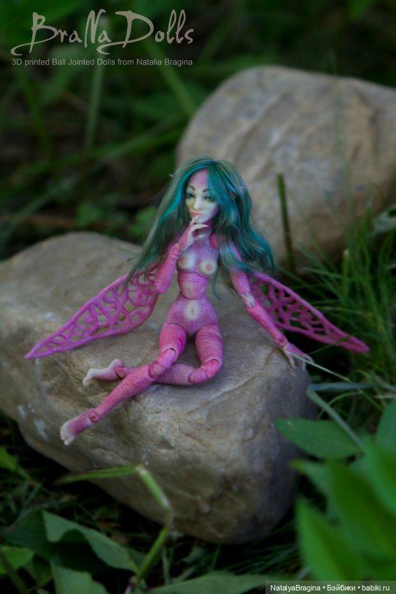 Фея. Авторская шарнирная кукла. Рост 17см (фото 2)