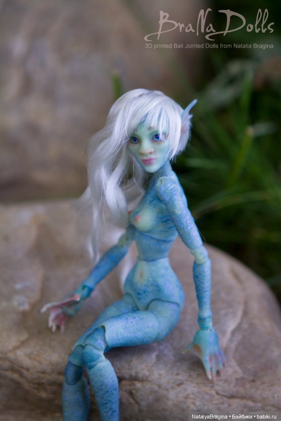Русалка 17см — Авторские шарнирные куклы своими руками: лепка