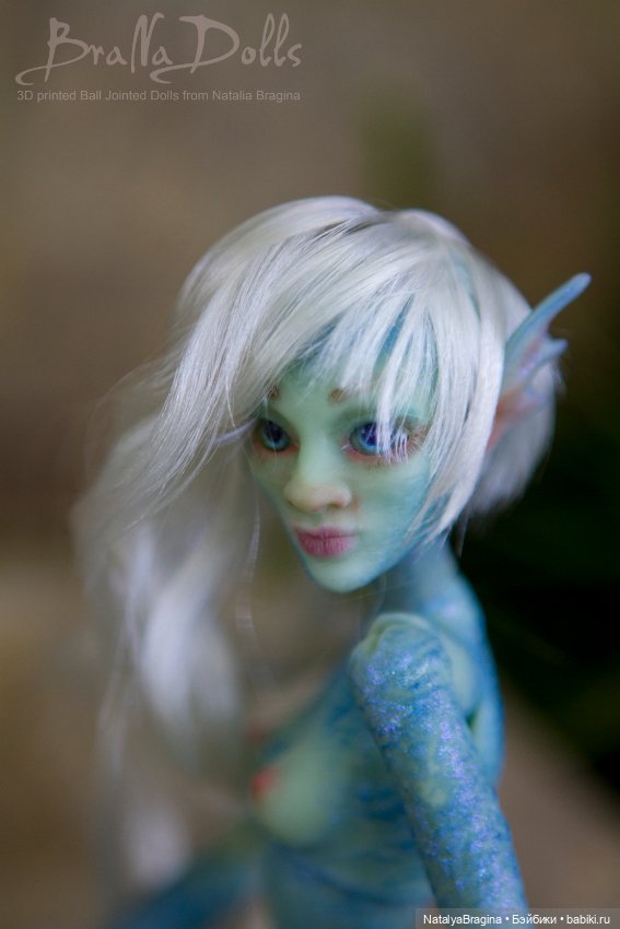 Русалка 17см — Авторские шарнирные куклы своими руками: лепка