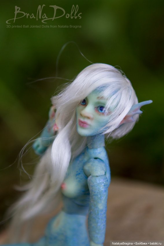 Русалка 17см — Авторские шарнирные куклы своими руками: лепка