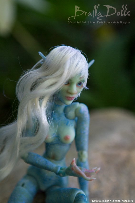 Русалка 17см — Авторские шарнирные куклы своими руками: лепка (фото 10)