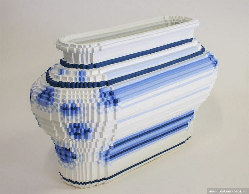 Пиксельная керамика от японского художника Тошии Масуды (Toshiya Masuda) (фото 2)